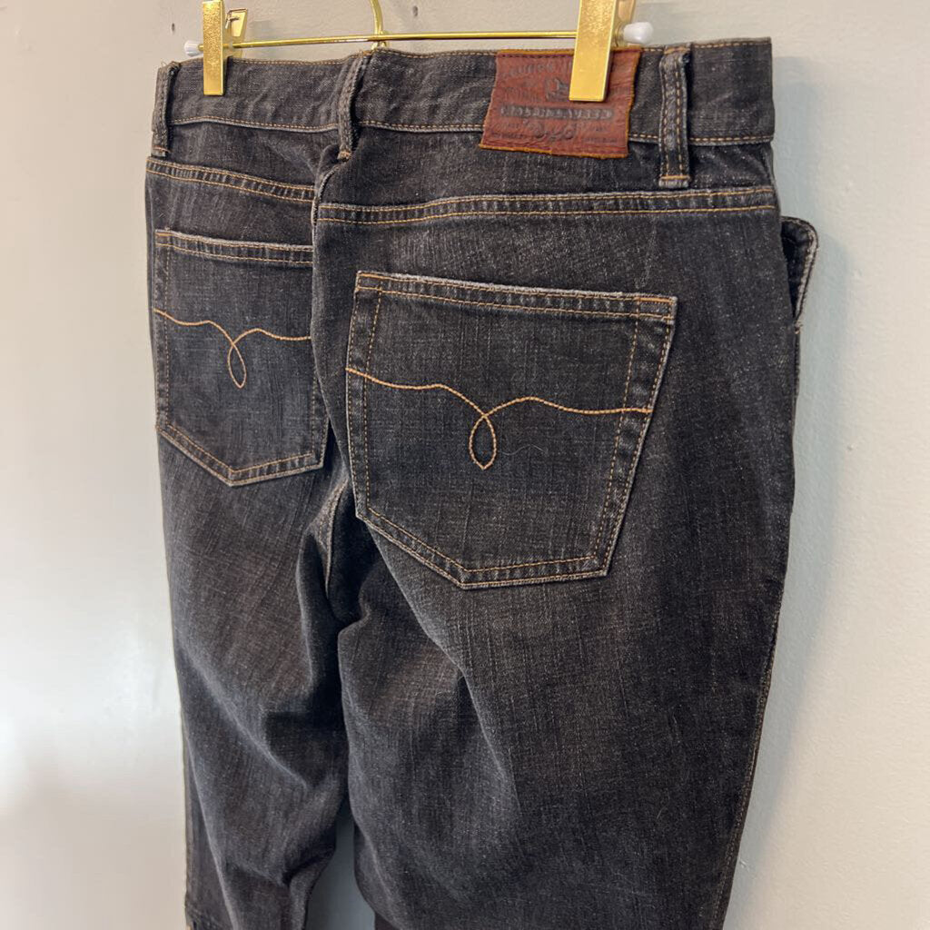Ralph Lauren Dark Wash Embellished Button Side Flare Jeans 10