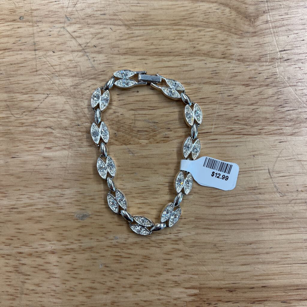 Vintage Napier Silver/ Rhinestone Bracelet