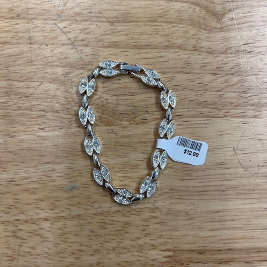 Vintage Napier Silver/ Rhinestone Bracelet