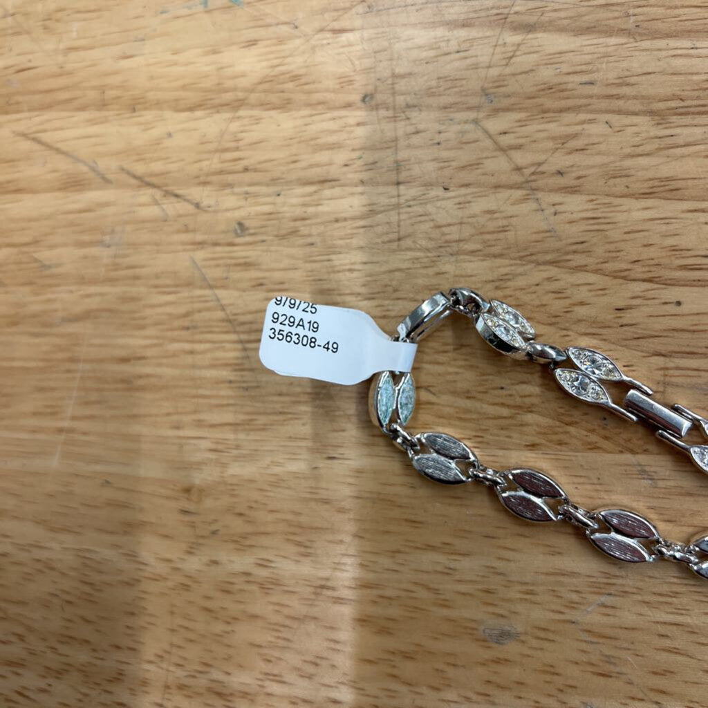 Vintage Napier Silver/ Rhinestone Bracelet
