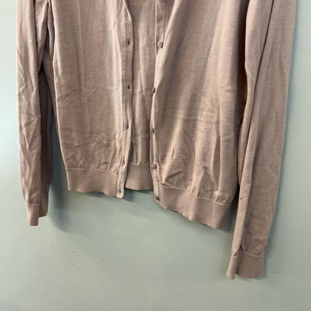 H&M Pink Knit Cardigan Sweater Medium