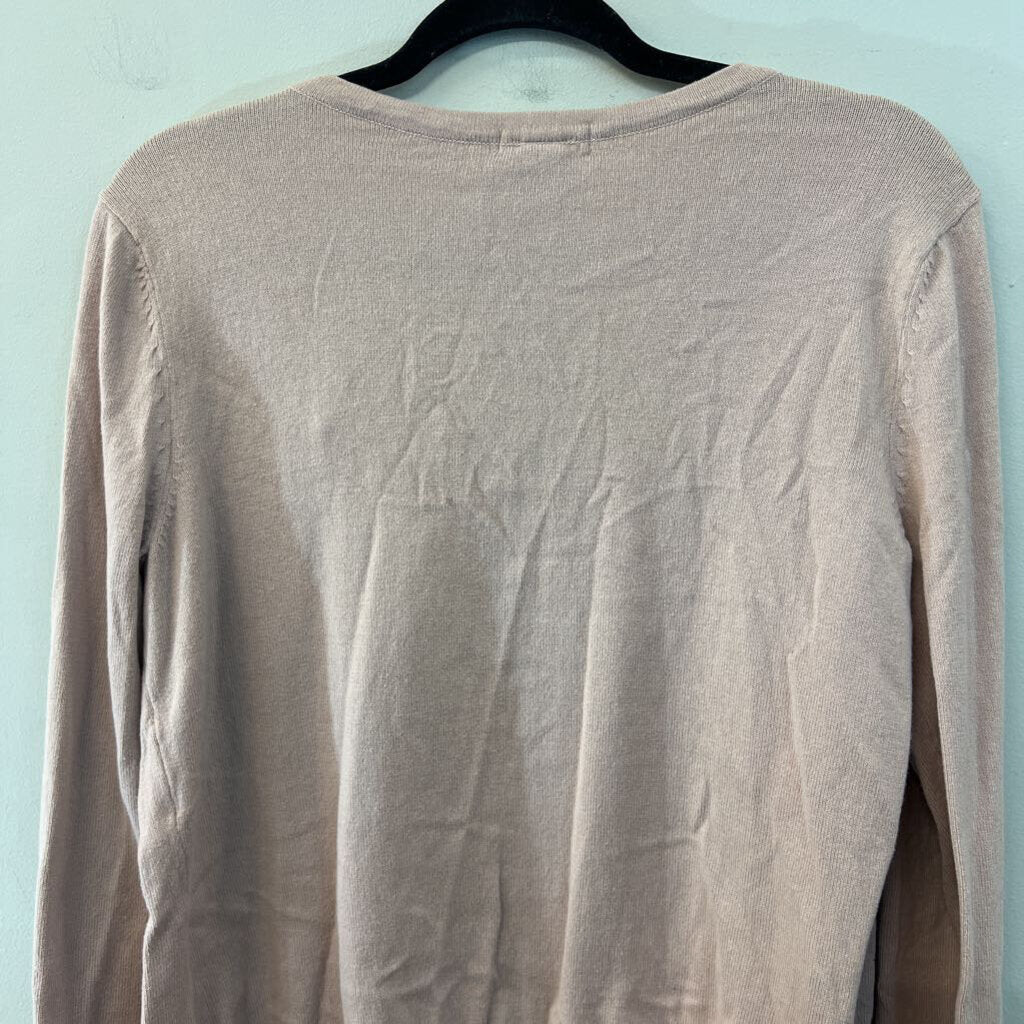 H&M Pink Knit Cardigan Sweater Medium
