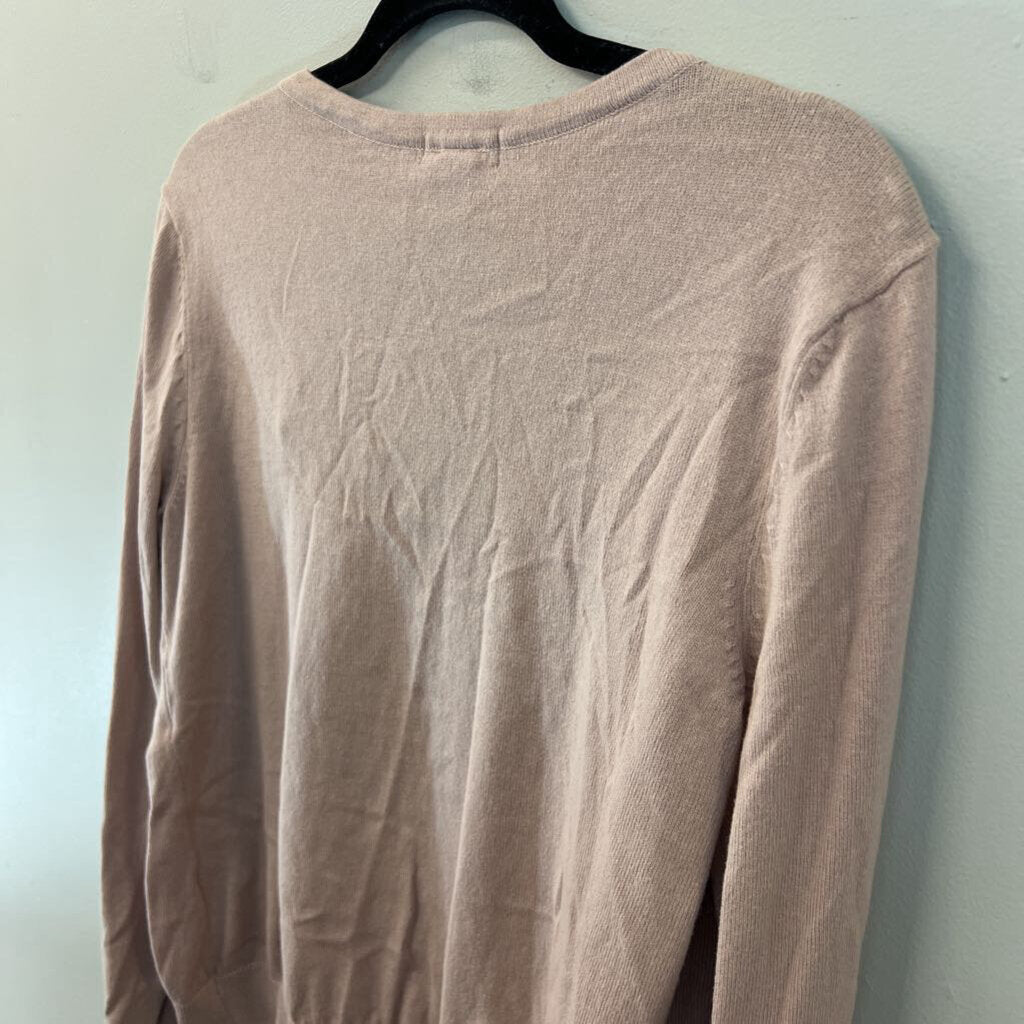 H&M Pink Knit Cardigan Sweater Medium