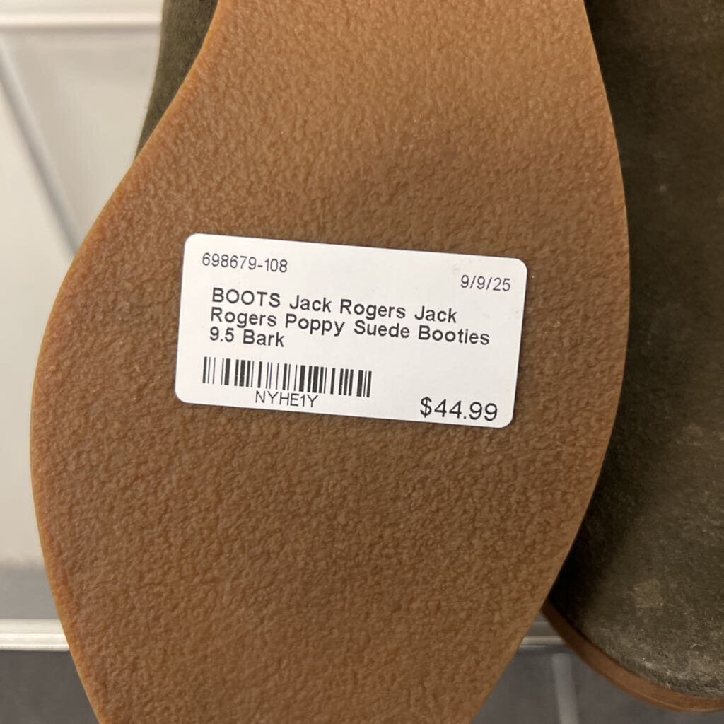 Jack Rogers Poppy Suede Booties 9.5