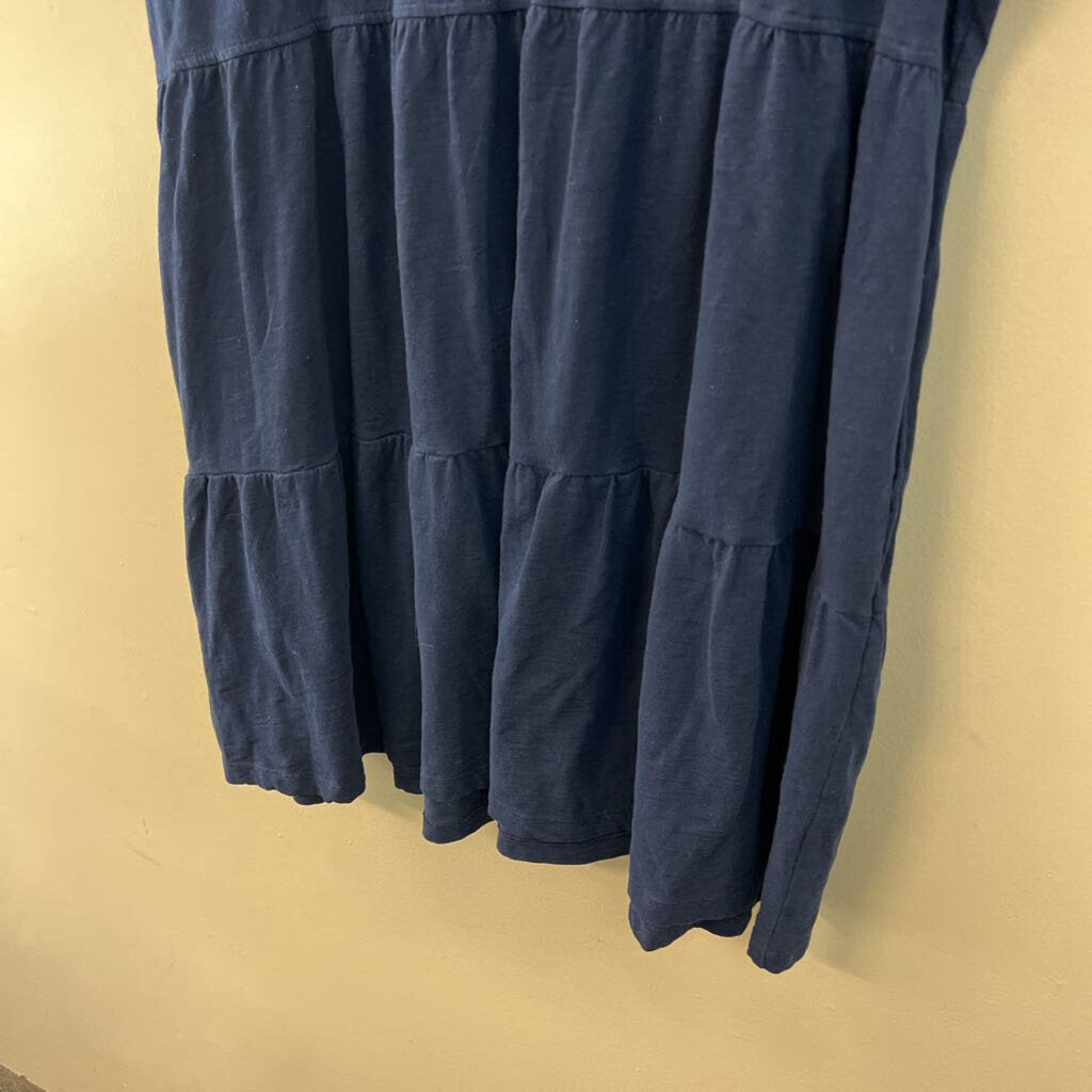 Sonoma Blue Short Sleeve Button Down Dress XXL