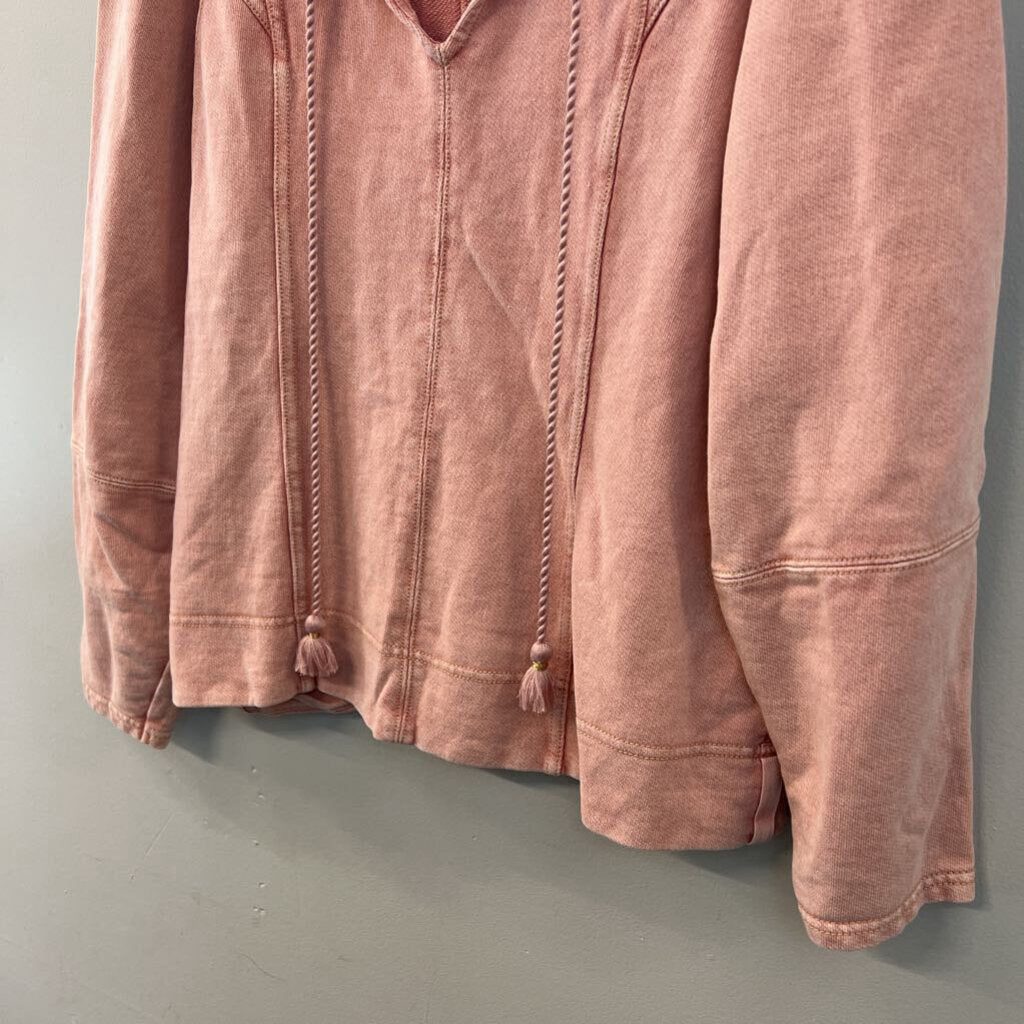 Maeve Pink Long Sleeve Sweatshirt Top Large