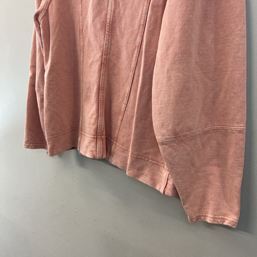 Maeve Pink Long Sleeve Sweatshirt Top Large