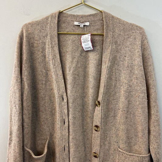 Madewell Brown Long Sleeve Cardigan Sweater Small