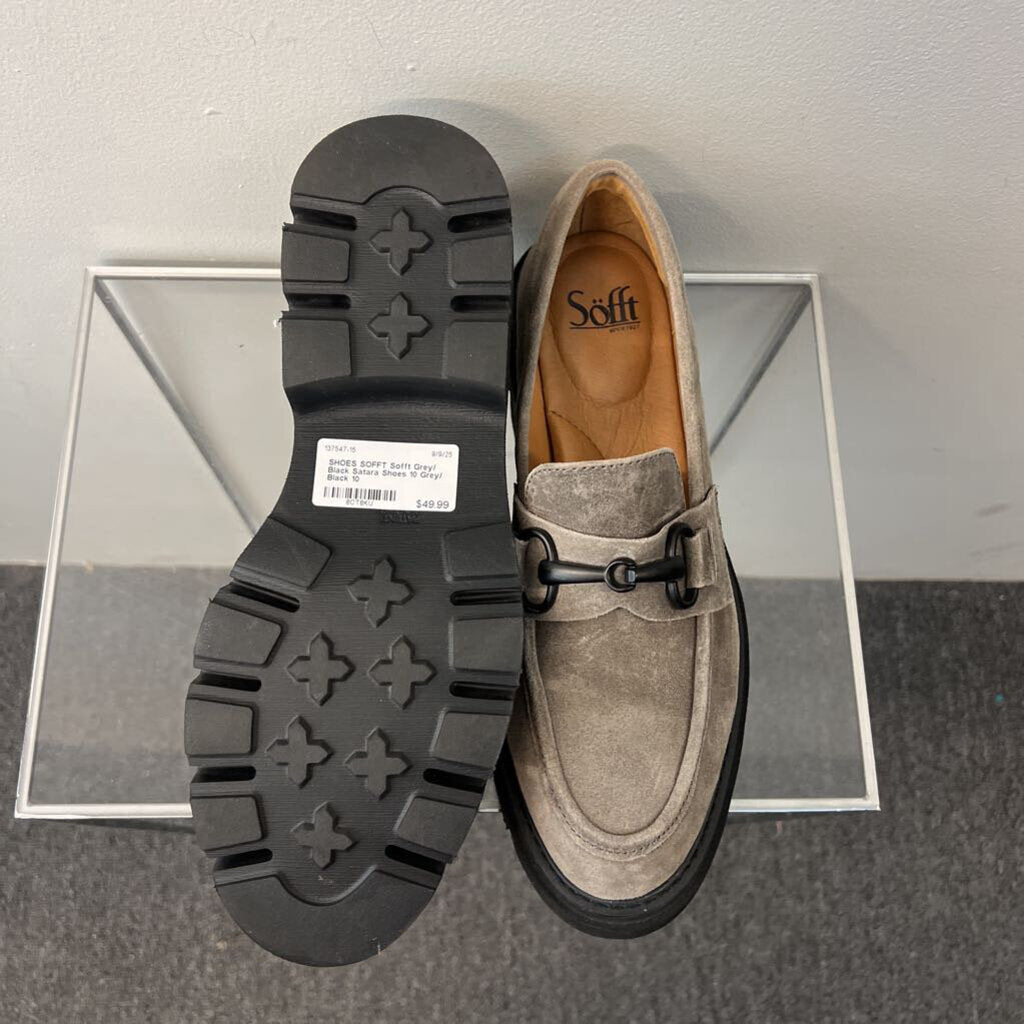 Sofft Grey/ Black Satara Shoes 10