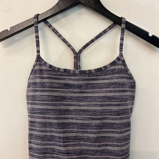Lululemon Grey Striped Athletic Tank Top 6