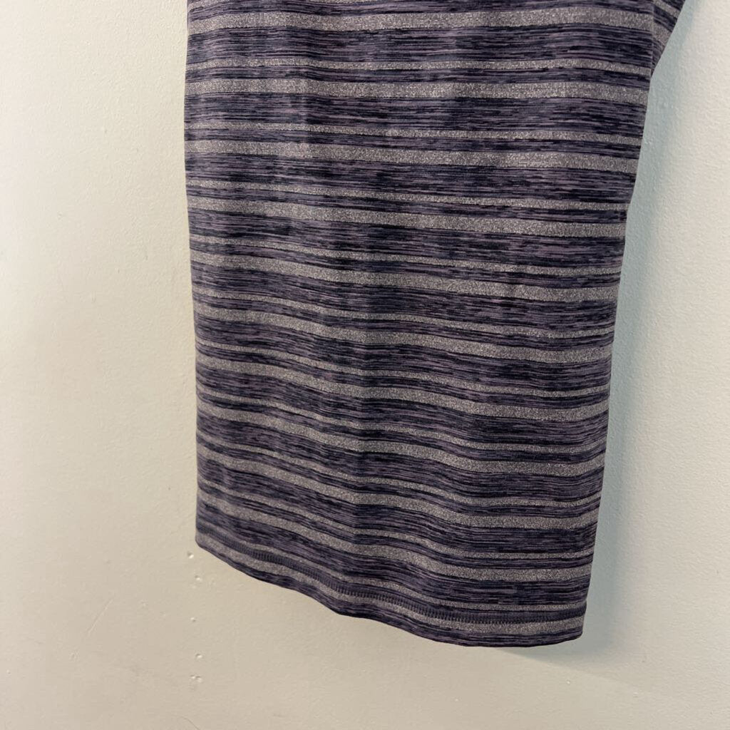 Lululemon Grey Striped Athletic Tank Top 6