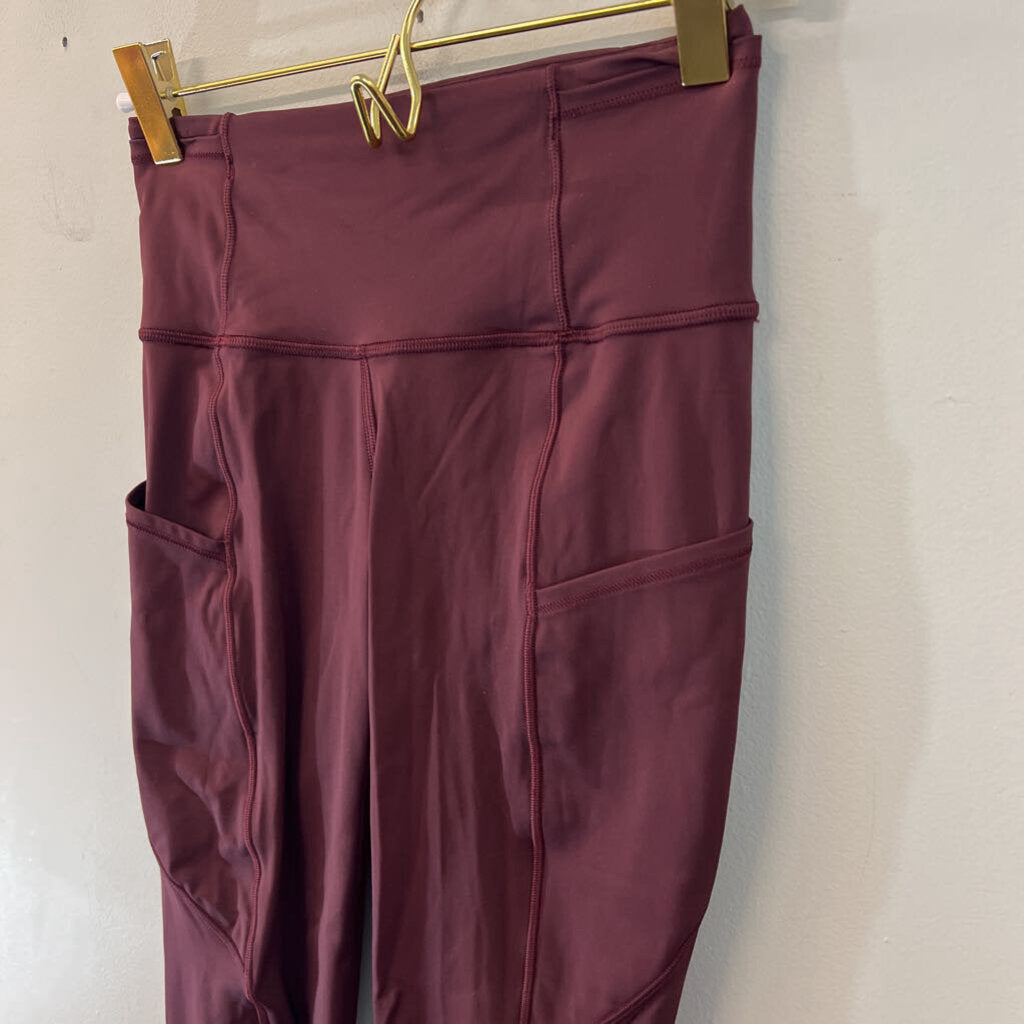 Lululemon Burgundy Cropped Leggings 2