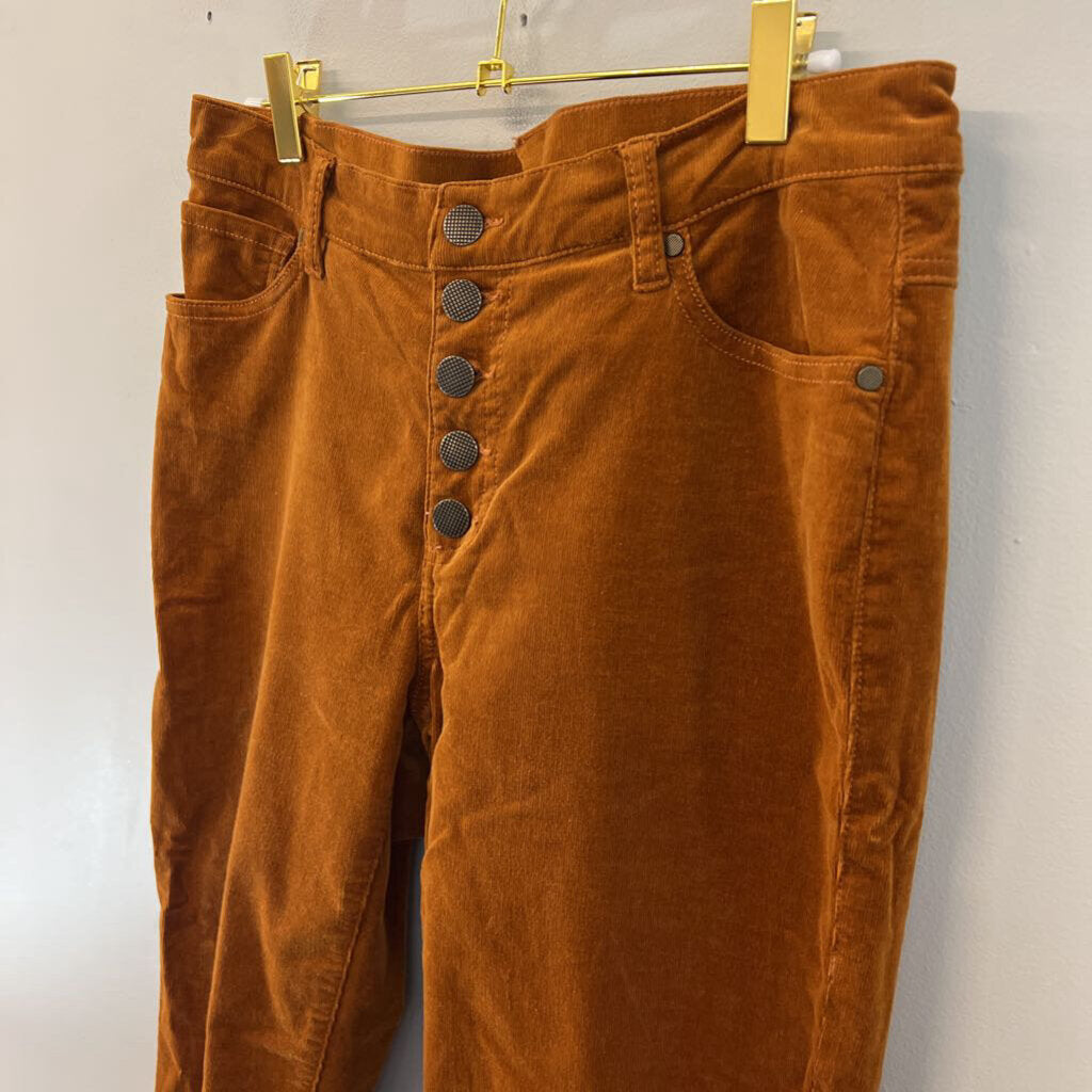 Cabi Rust Corduroy SKinny Leg Pants 8