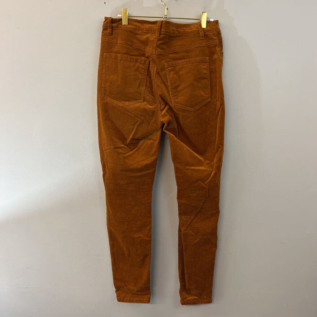 Cabi Rust Corduroy SKinny Leg Pants 8