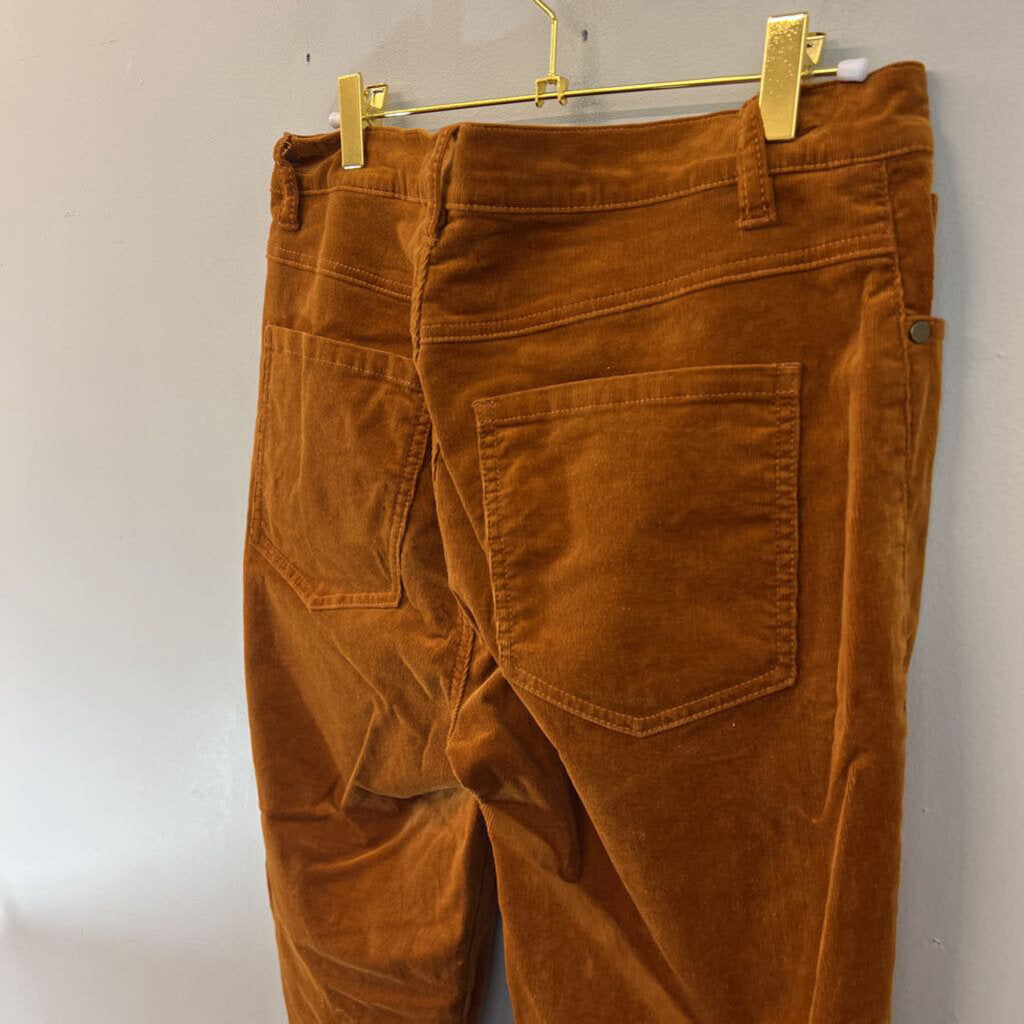Cabi Rust Corduroy SKinny Leg Pants 8