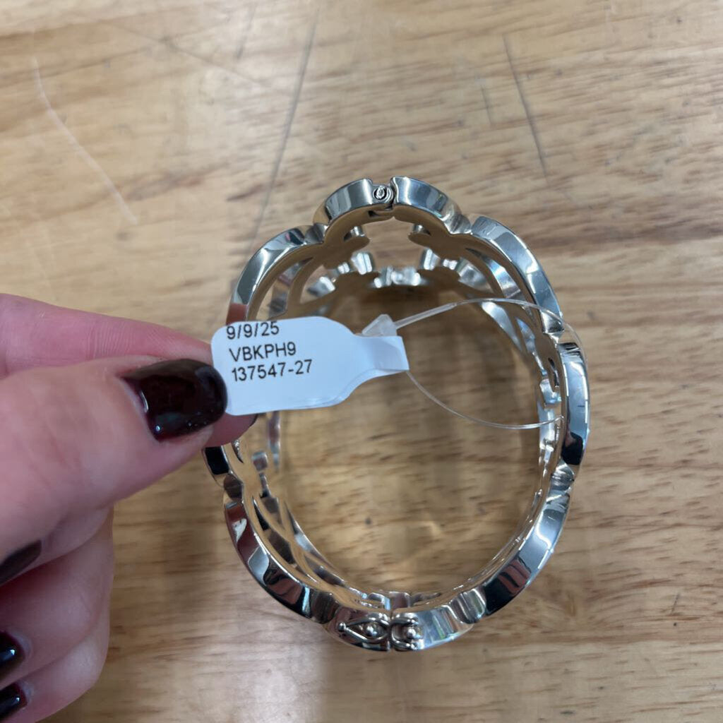 Brighton Silver Statement Bangle Bracelet