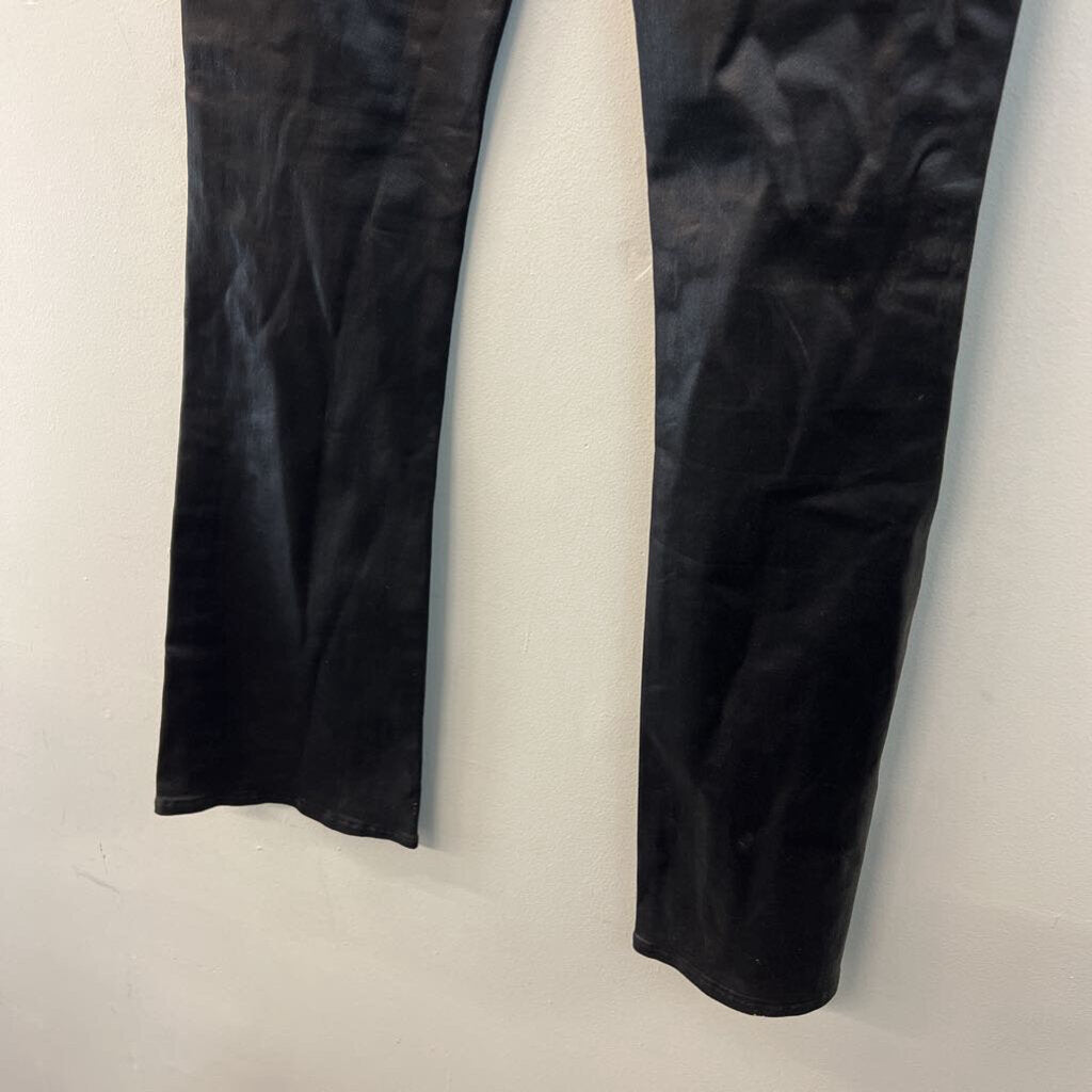 L'Agence Black Coated Denim Bootcut Jeans 25