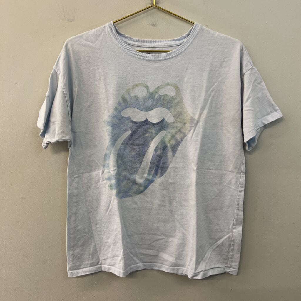 Blue Rolling Stones Short Sleeve Graphic Tee Medium