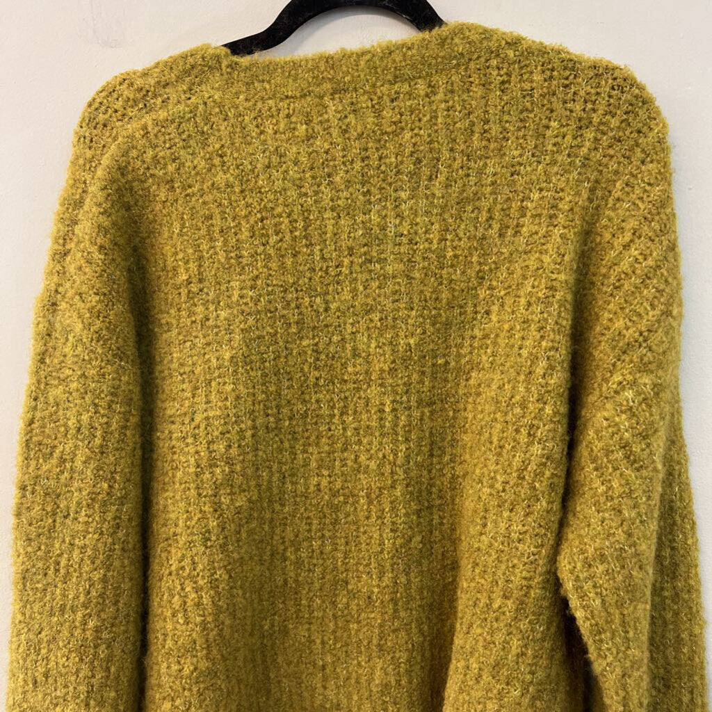 Sweet Rain Green Knit Long Sleeve Sweater Medium