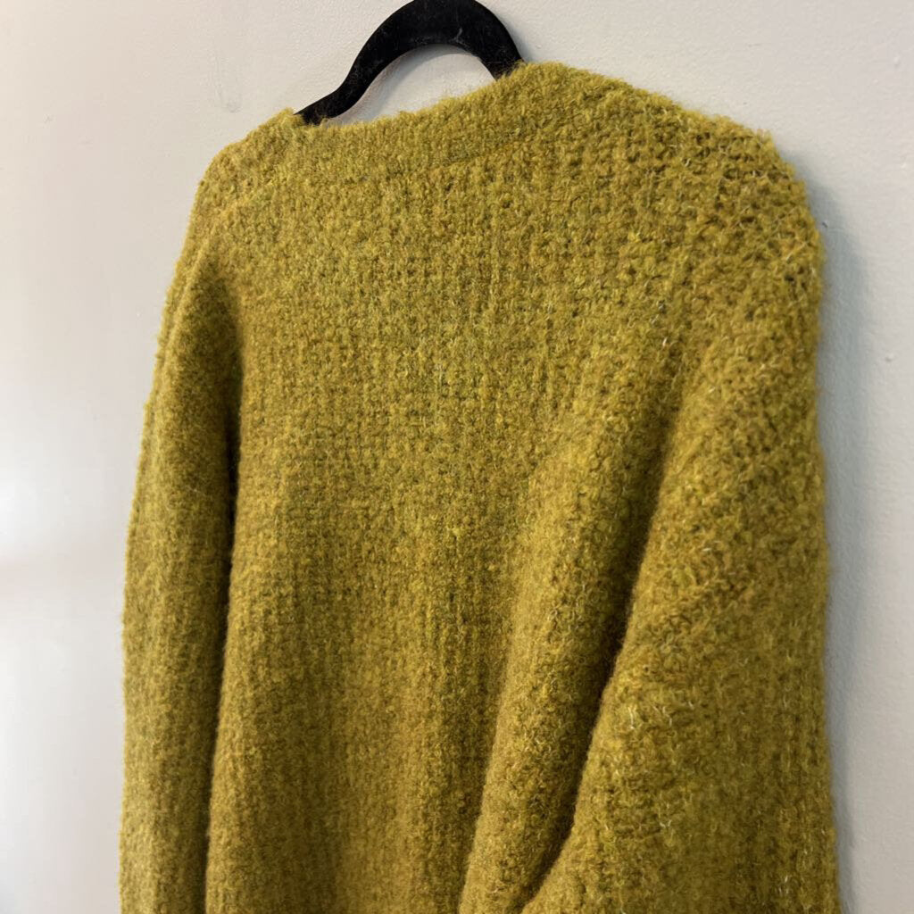 Sweet Rain Green Knit Long Sleeve Sweater Medium