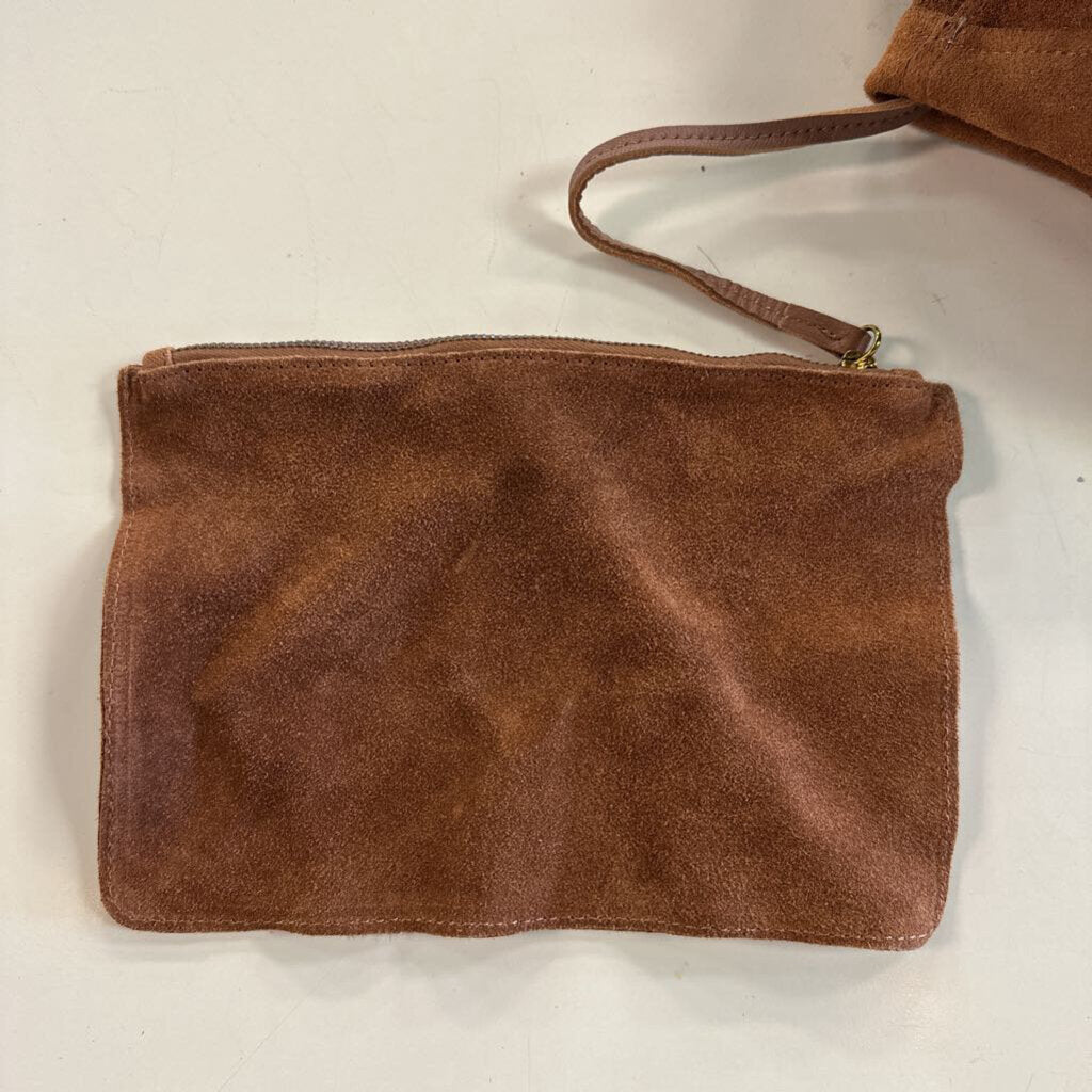 Haute Hippie Brown Suede Slouchy Purse
