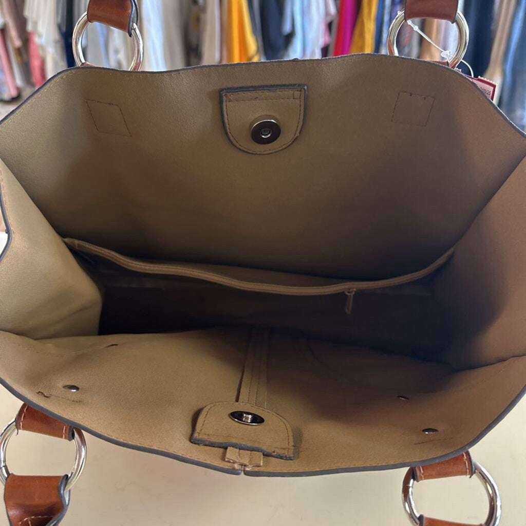 Emilie M Brown Leather Purse