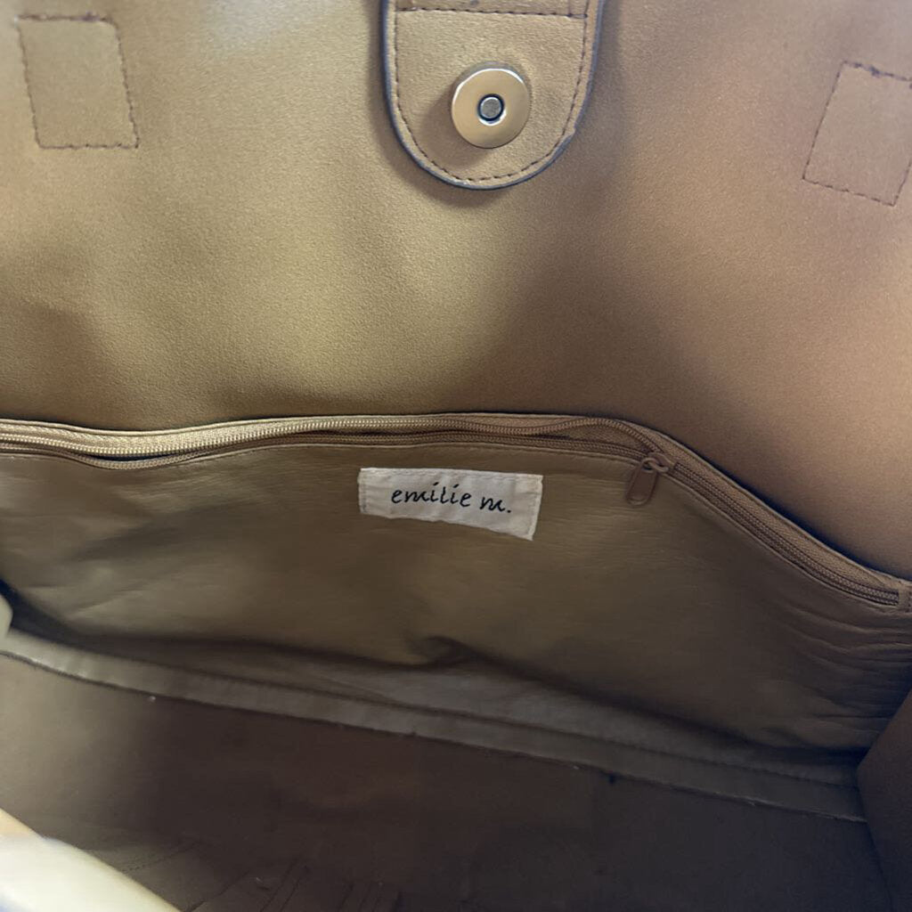 Emilie M Brown Leather Purse