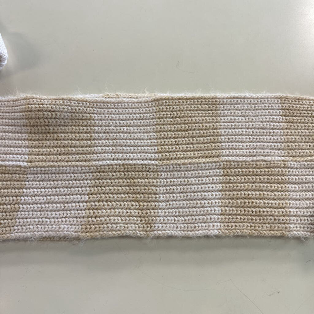 Universal Thread Cream/ Beige Chunky Knit Scarf and Beanie Set