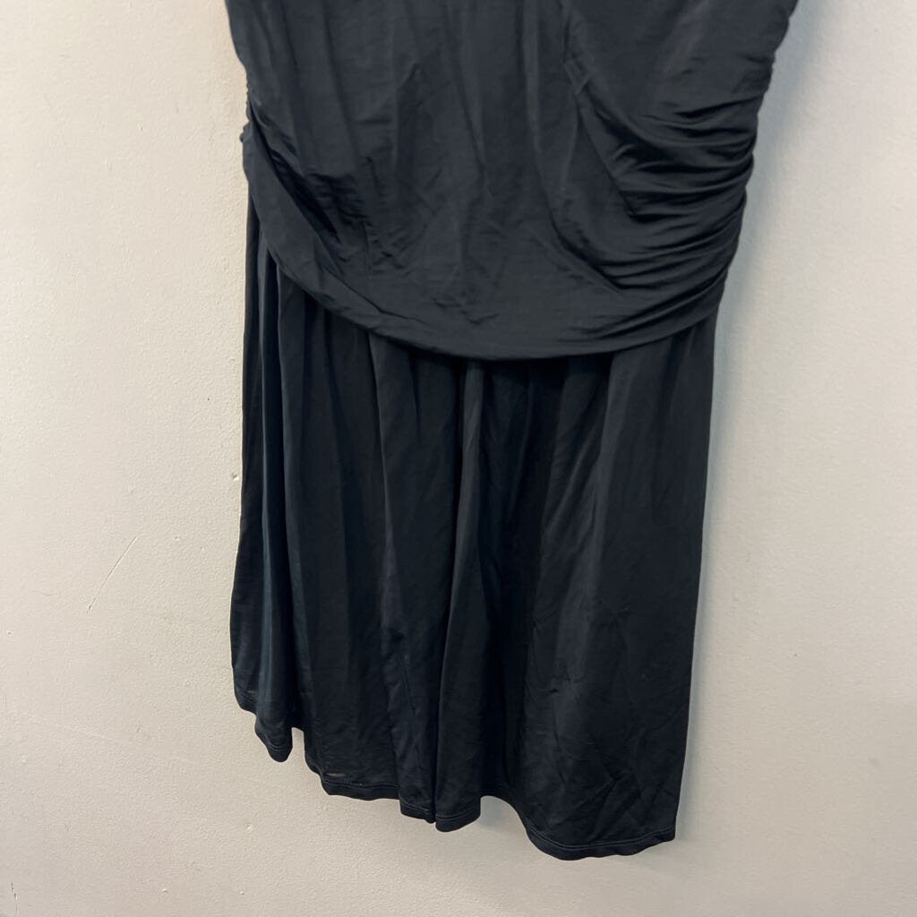 Intimately Free People Black Silky V Neck Mini Dress Medium