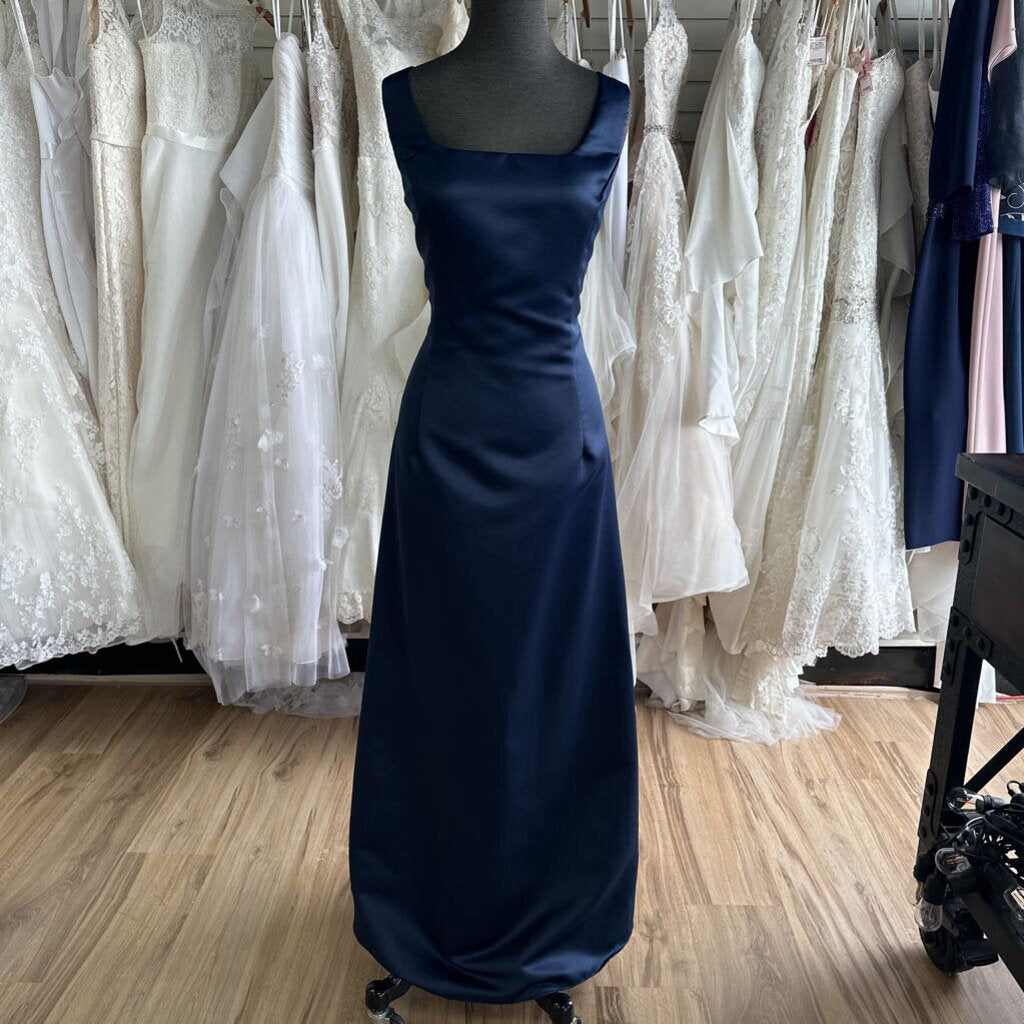 Scott McClintock Satin Square Neck Long Dress 14