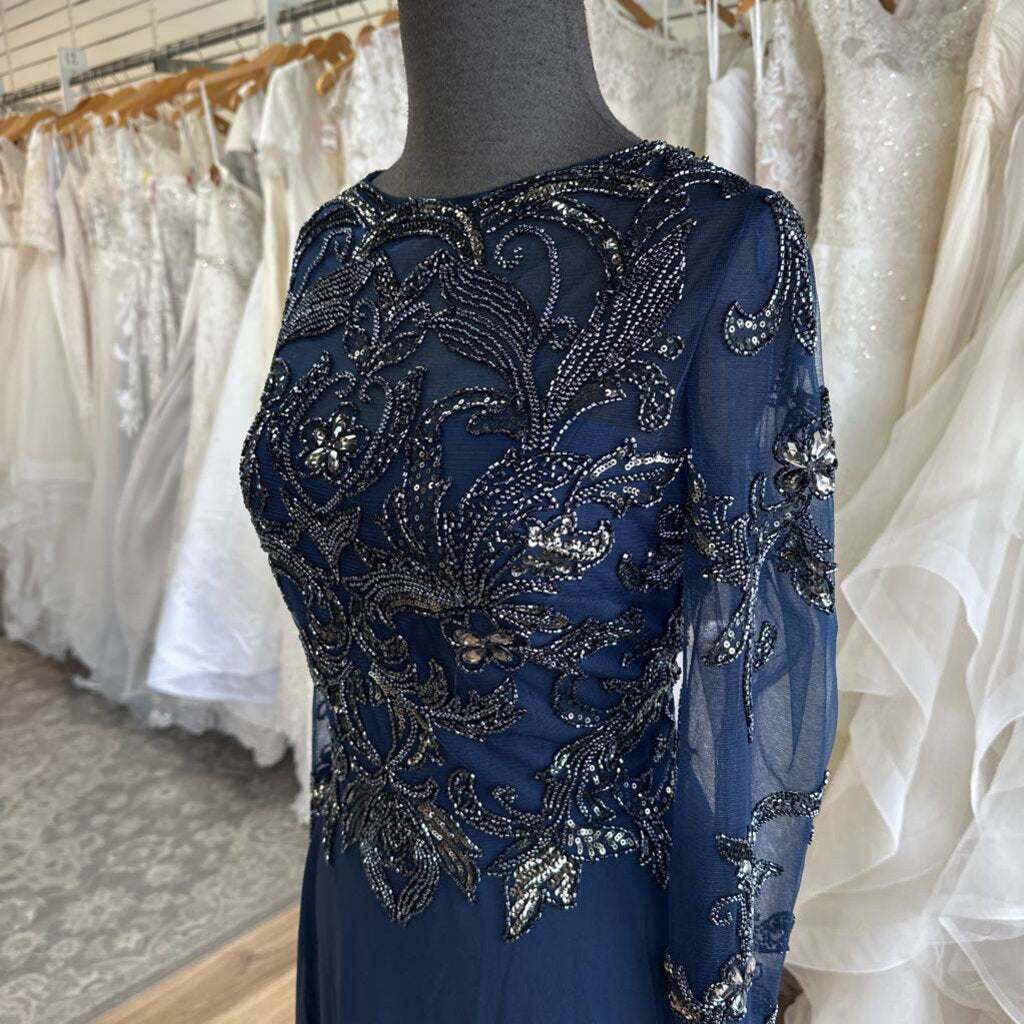 Xscape Beaded Top Long Sleeve Dress 18
