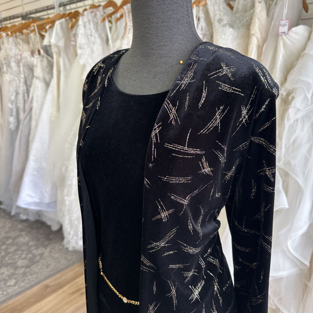 J.B.S. Ltd Velvet Dress With Jacket 12