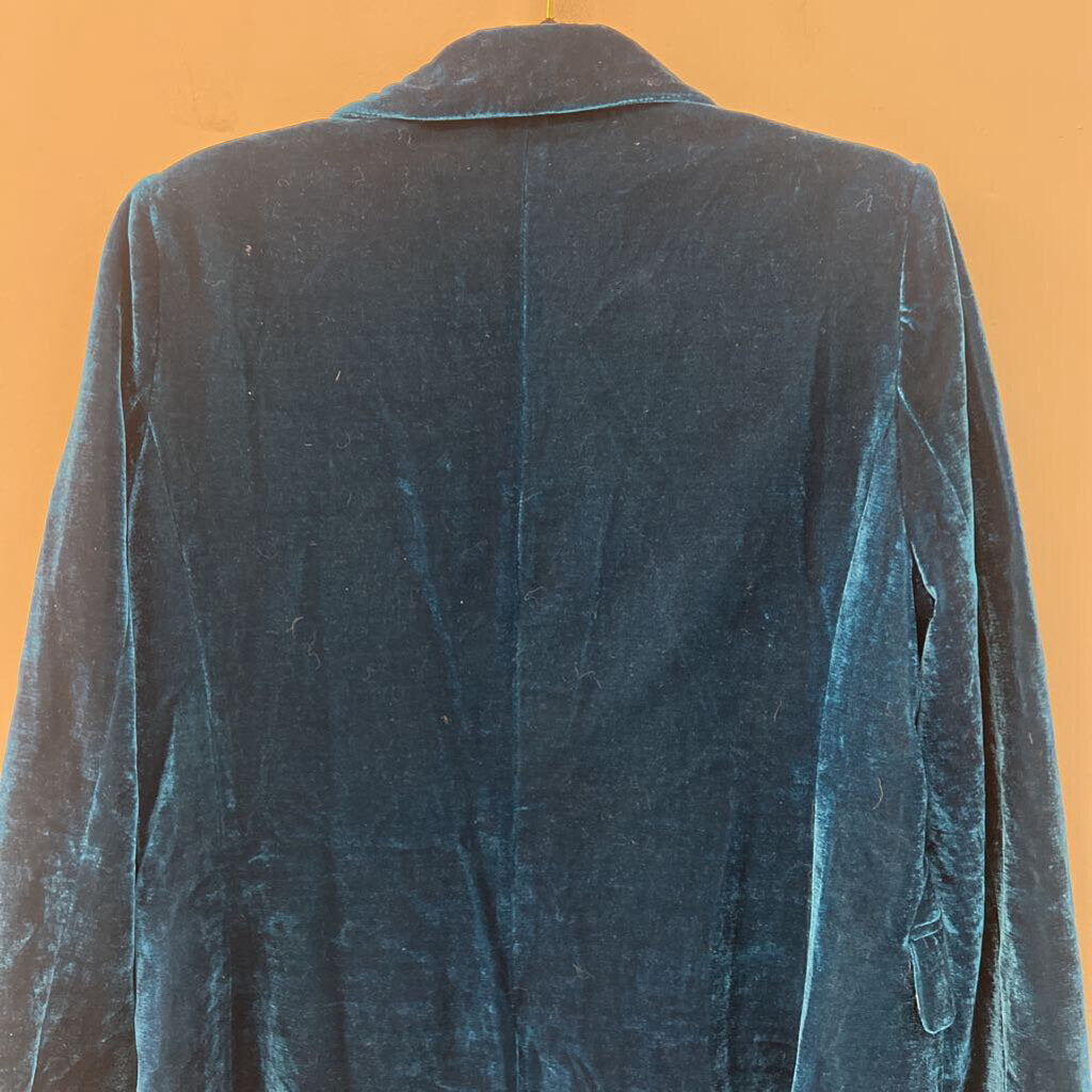 MOTF Blue Velvet Blazer Jacket Medium