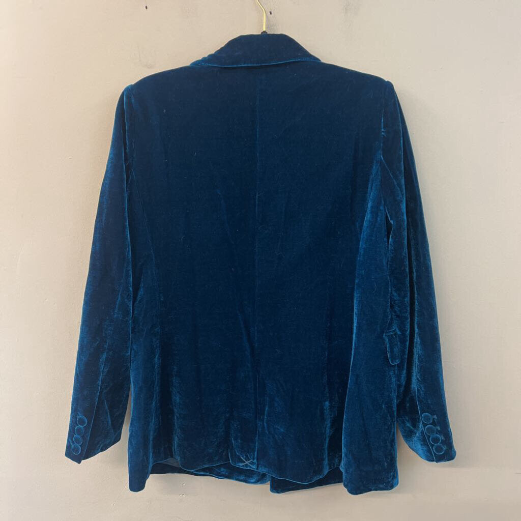 MOTF Blue Velvet Blazer Jacket Medium