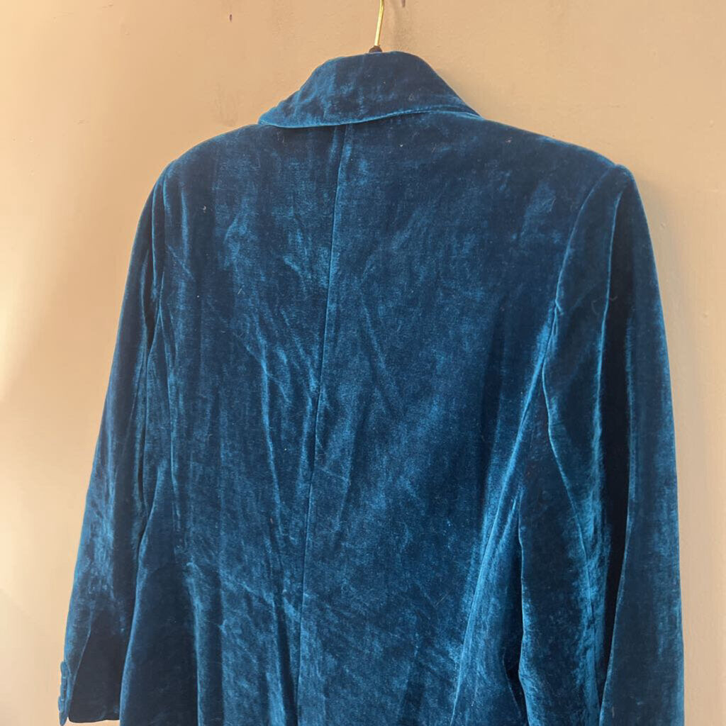 MOTF Blue Velvet Blazer Jacket Medium