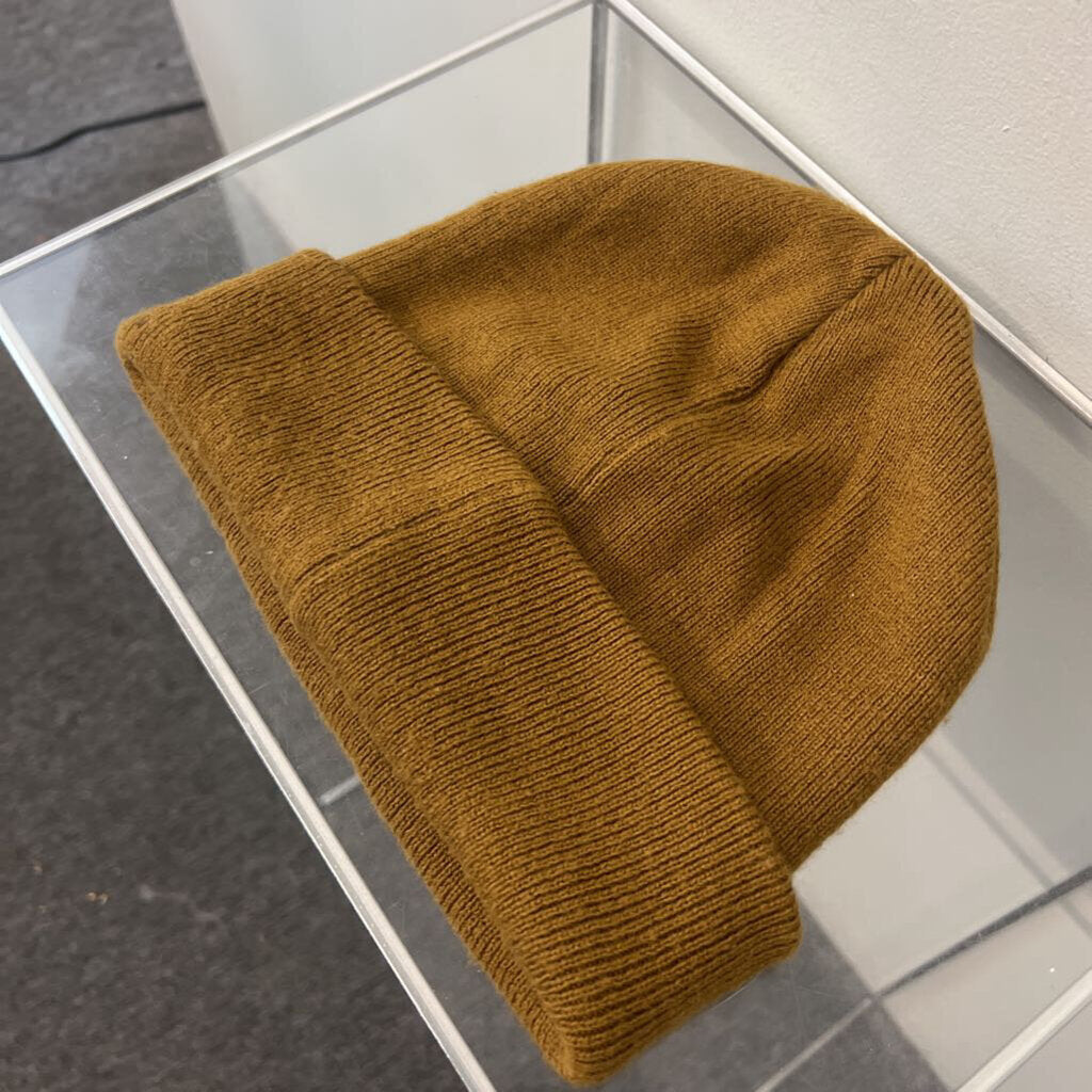 Levi Brown Knit Beanie Hat