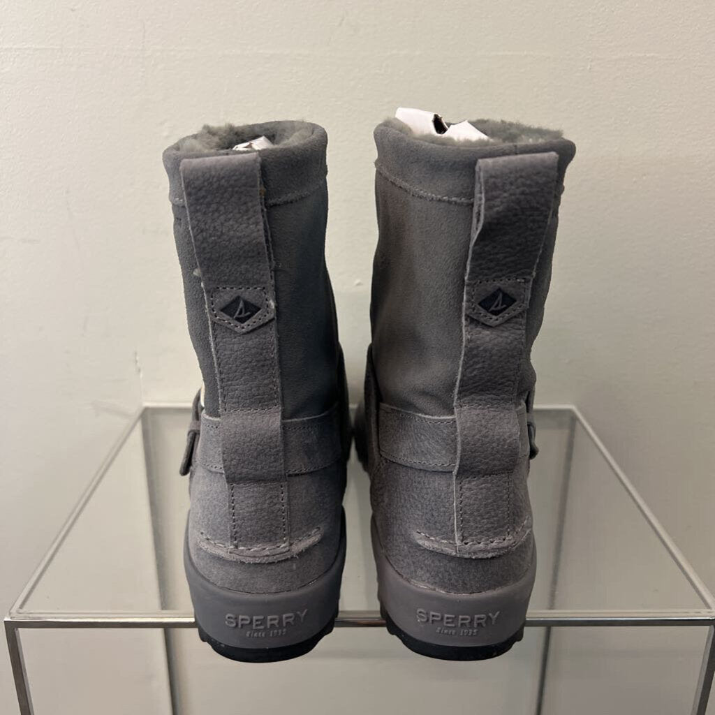 Sperry Grey Maritime Step In Boots 10