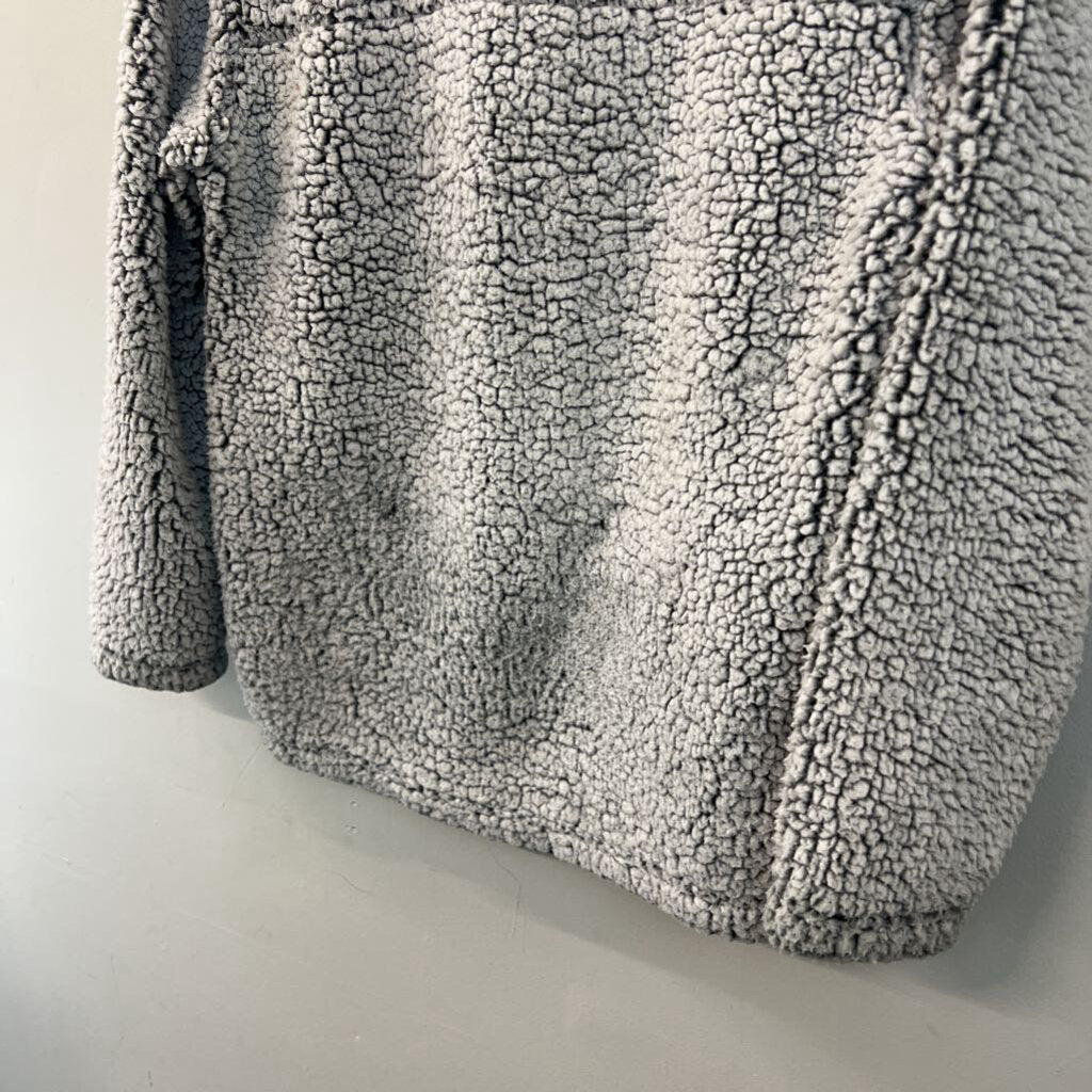 Boxercraft White/ Black Sherpa Quarter Zip Virginia Tech Pullover Small