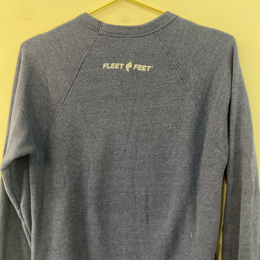 Canvas Blue Spread Kindness Long Sleeve Pullover Small