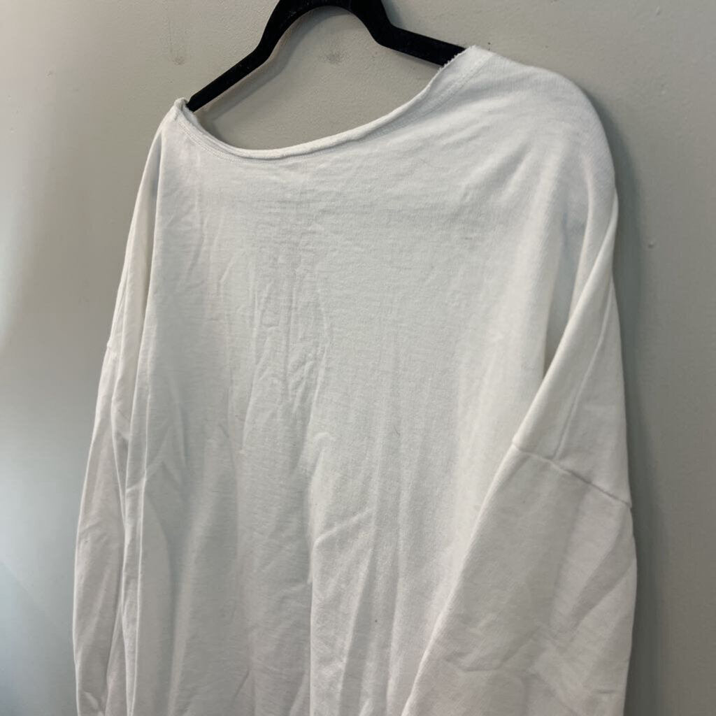 Oddi White USA Long Sleeve Pullover Top 1XL