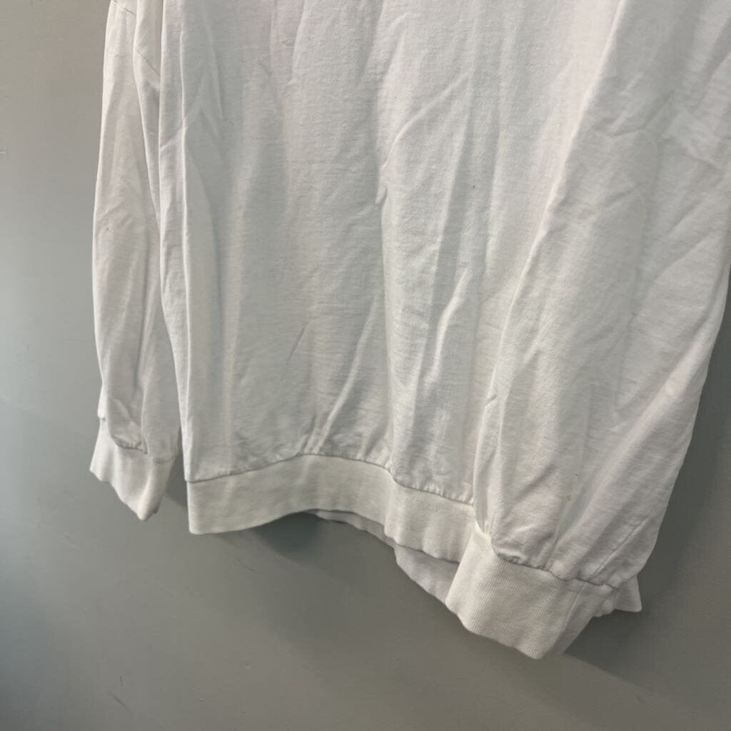 Oddi White USA Long Sleeve Pullover Top 1XL