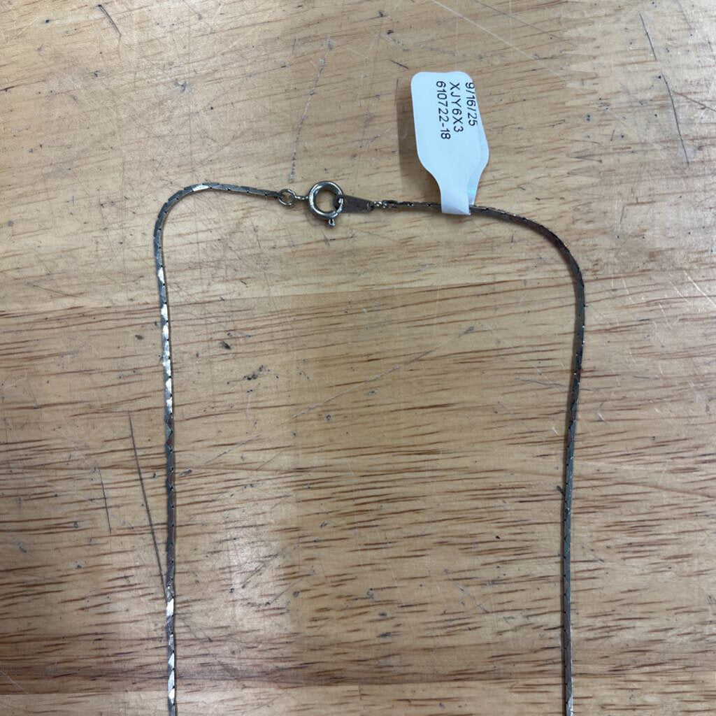 Dainty Silver Chain Necklace