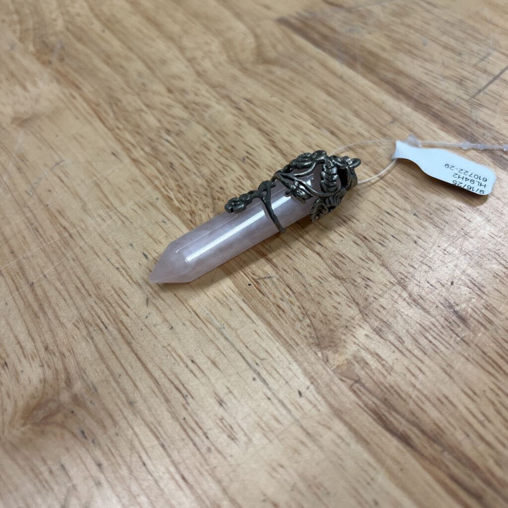 Silver/ Pink Stone Pendant