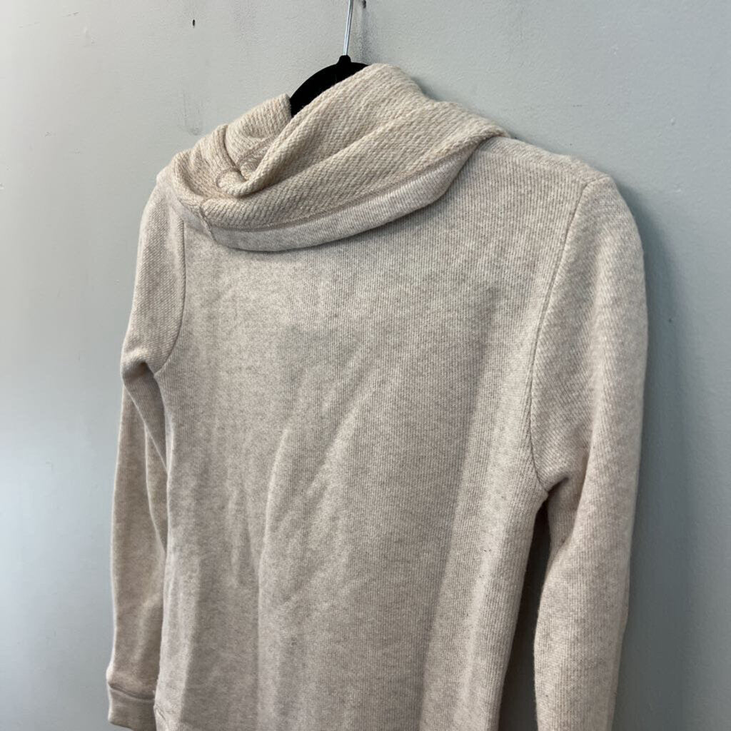 J Crew Cream Turtleneck Long Sleeve Top Extra Small Petite