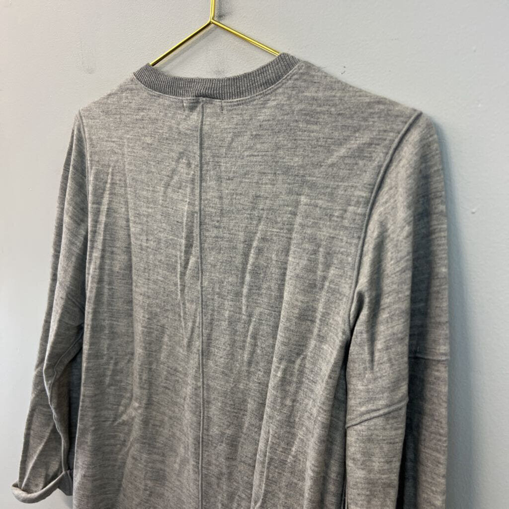 Vince Grey Long Sleeve Top Extra Small