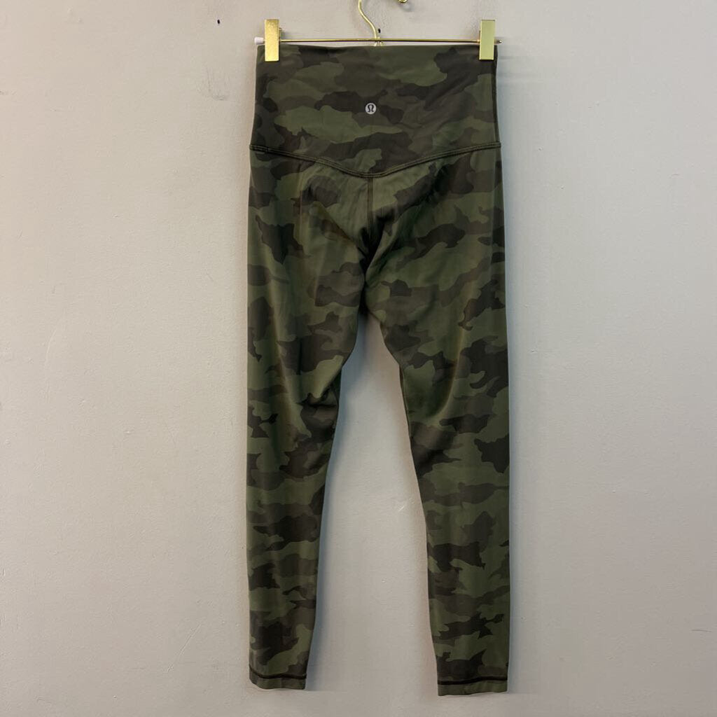 Lululemon Green Camo Print Leggings 4