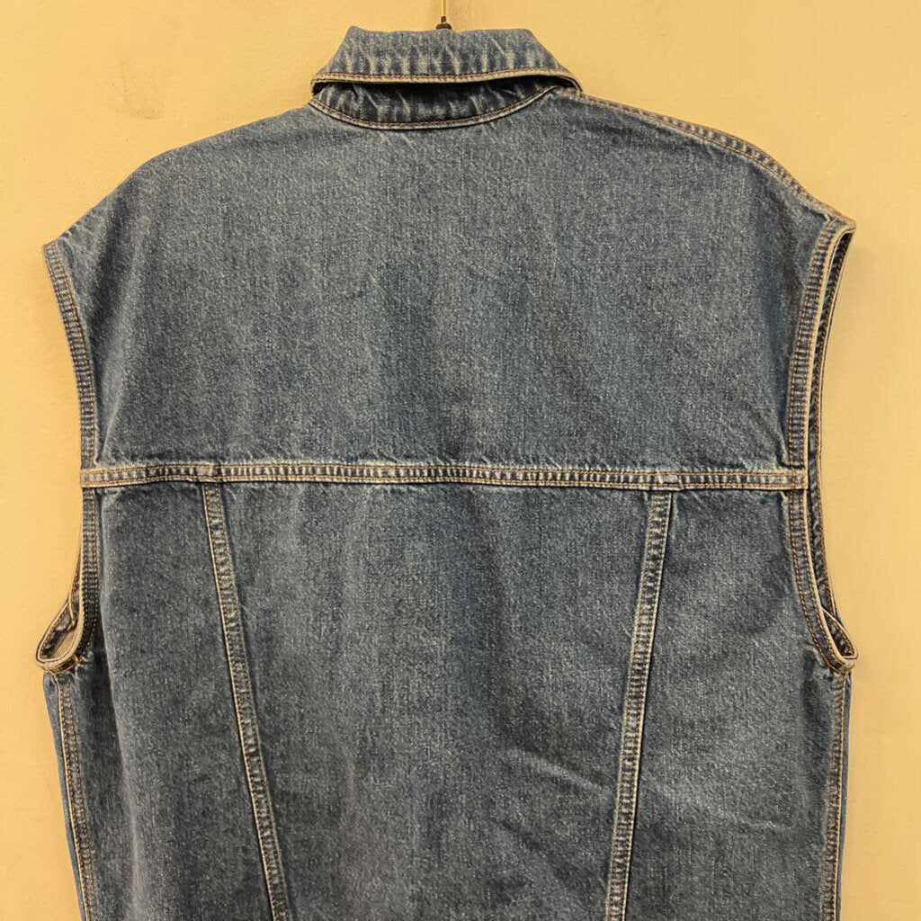 Universal Thread Dark Wash Oversized Denim Vest Top Small