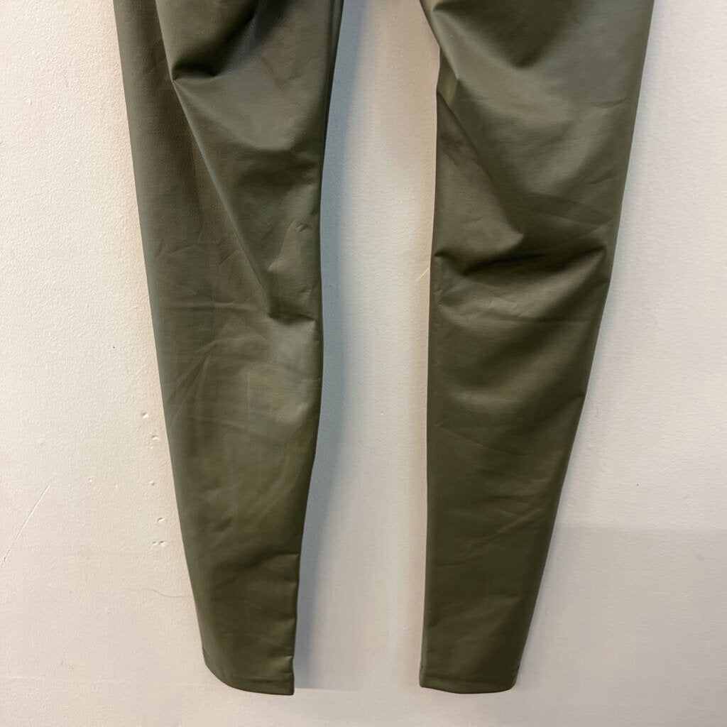 Offline by Aerie Green Faux Leather Leggings Small