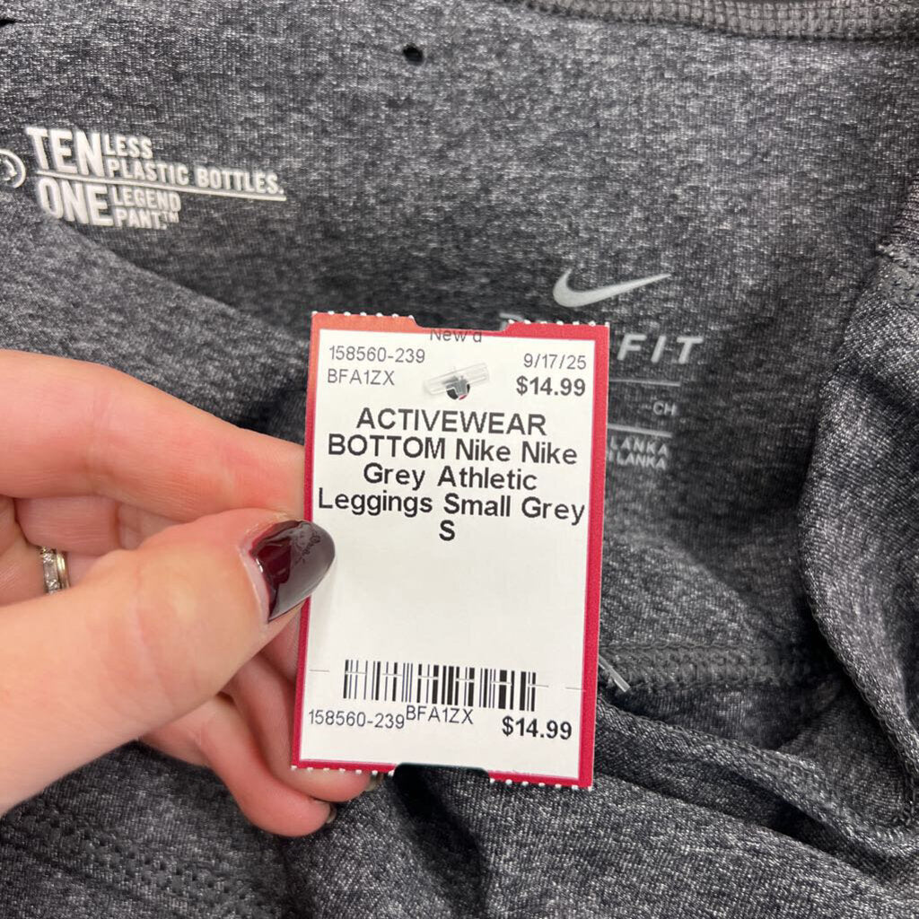 Nike Grey Athletic Leggings Small