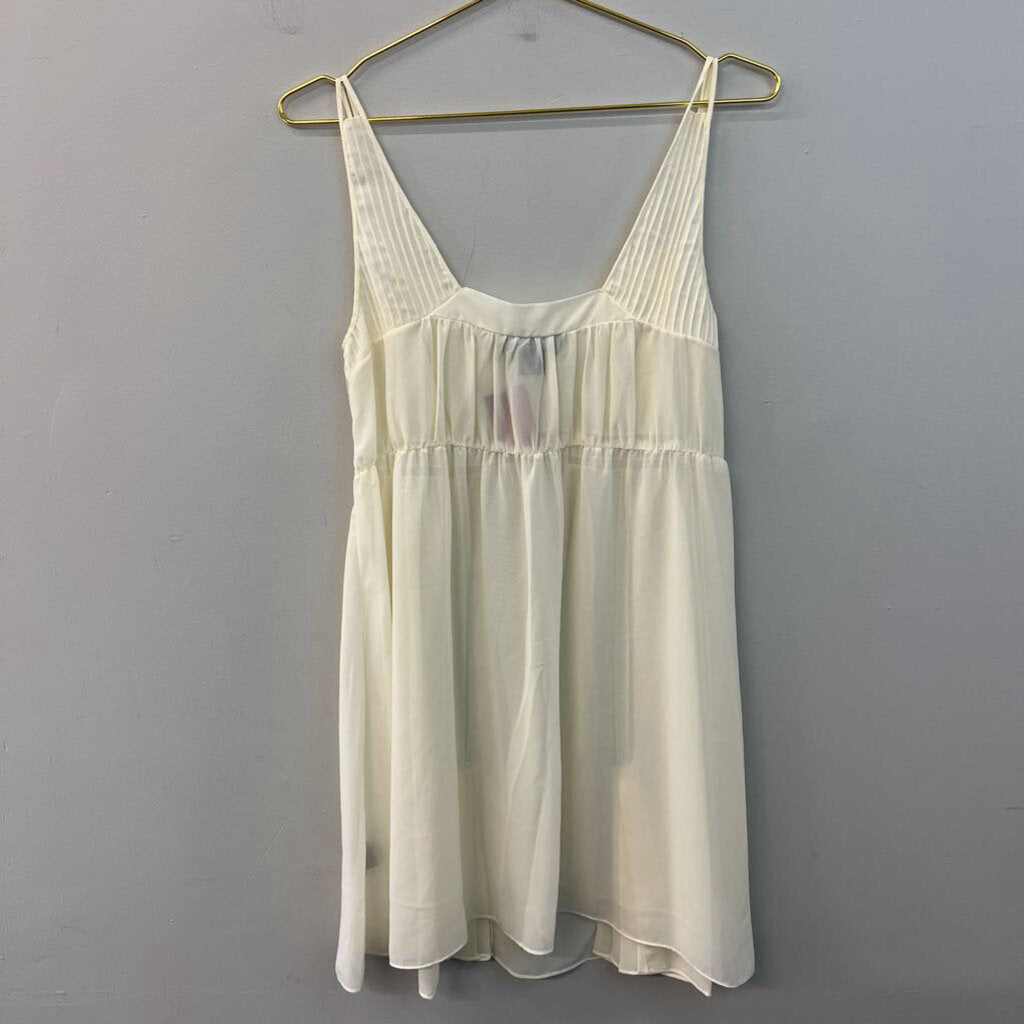 Ivy and Annabelle Cream Lace Detail Slip Dress Medium